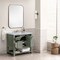 James Martin Vanities Breckenridge 36in Single Vanity, Smokey Celadon w/ 3 CM Carrara Marble Top 330-V36-SC-3CAR - alternate 4